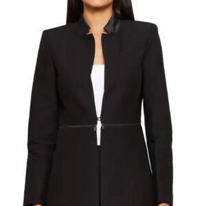 NWT BCBGMAXAZRIA Arelia Zip Waist A-Line Essential Jacket